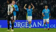 Dos goles del danés para darle la victoria a los napolitanos