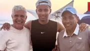 Tuca Ferretti protagoniza encuentro con Jorge Campos y su hijo