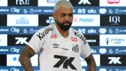 Barra de Santos 'amenaza' a Gabigol en plena conferencia de prensa