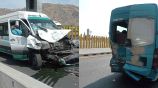 Nuevo accidente en la carretera México-Puebla entre camionetas de transporte público deja 20 lesionados