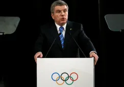 Thomas Bach durante una conferencia de prensa