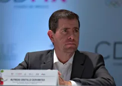 Alfredo Castillo en conferencia de prensa