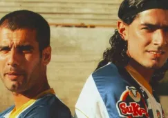 Pep y Abreu posan en una foto con Dorados