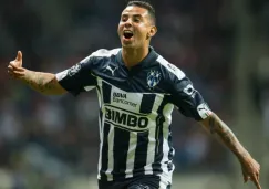 Edwin Cardona celebrando su tanto con Monterrey