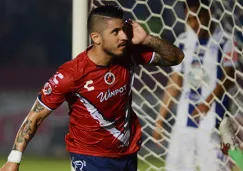 Juan Albín celebra un gol contra Pachuca en Copa MX
