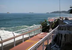 Parte de la ciclovía que se desplomó en Río de Janeiro