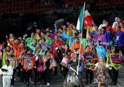 La delegación mexicana en el desfile inaugural de Londres 2012