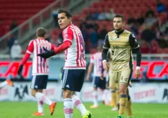 Omar Bravo en el partido de Copa contra Dorados