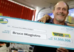 Bruce Magistro, ganador de 1 mdd en la lotería