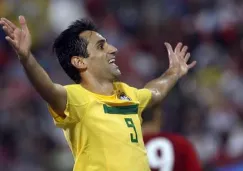 Jonas durante un partido con la 'canarinha'