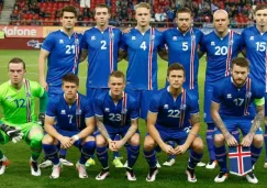 Formación de la Selección Islandesa en un partido amistoso frente a Grecia