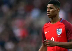 Rashford, durante un juego amistoso de Inglaterra