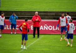España entrena bajo dirección de Del Bosque