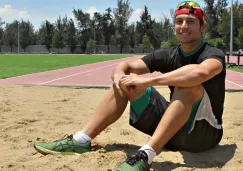 Luis Rivera en uno de sus entrenamientos