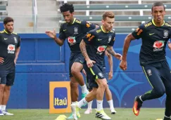 El entrenamiento de los futbolistas brasileños