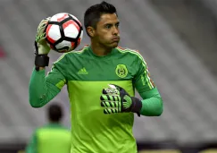 Talavera en calentamiento con el Tri