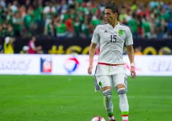Héctor Moreno en un partido del Tri
