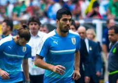 Luis Suárez en el partido contra México