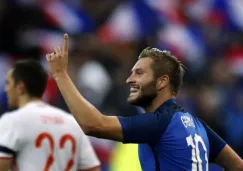 Gignac celebra gol con selección de Francia