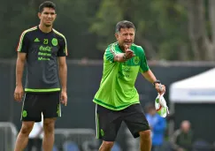 Juan Carlos Osorio durante un entrenamiento del Tri