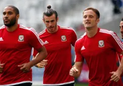 Jugadores de Gales en un entrenamiento