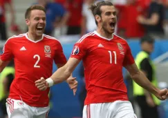 Bale celebra el gol con el que adelantó a Gales