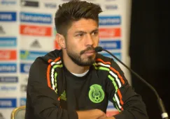 Oribe en conferencia de prensa con el Tri