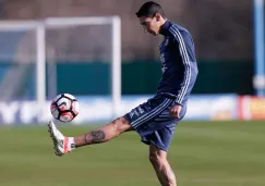 Di María en un entrenamiento de Argentina