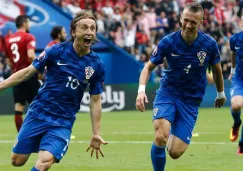 Modric grita el gran gol con el que adelantó a Croacia