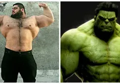 Hulk Iraní posa en una foto