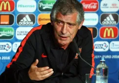 Santos, durante una conferencia de prensa