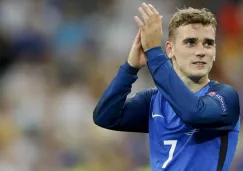 Griezmann aplaude a la tribuna