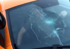 Parabrisas roto de un McLaren