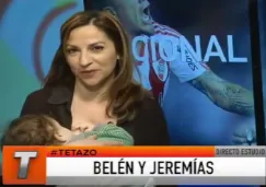 En cámara, la periodista argentina María Belén Musolino amamanta a su hijo, Jeremías