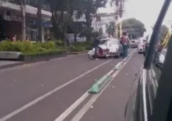 Automovilista arrolla bicicleta