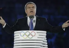 Thomas Bach durante su discurso en la inauguración de Río 2016
