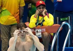 Salvavidas en alberca olímpica de Río 2016