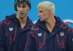 Lochte junto a Phelps previo a los 4x200 estilo libre