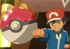 Ash Ketchum en un combate Pokémon
