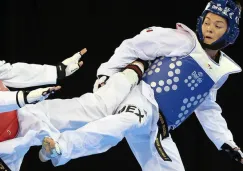 María del Rosario, en un combate en los Juegos Olímpicos