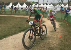 Daniela Campuzano, realizando su participación en Río