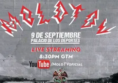 Cartel publicitario del concierto de Molotov
