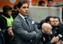 Paco Palencia durante el juego entre Lobos y Rayados