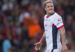 Leonardo Ramos durante un juego de Lobos BUAP