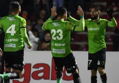 Futbolistas de Juárez, luego de un gol en Cuartos de Final