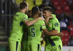 Morelia en festejo de gol