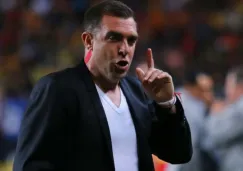 Pablo Guede durante partido contra América