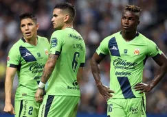 Morelia, durante el partido ante Rayados 