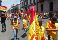 VIDEO: Aficionados del Morelia se manifestaron en las calles 