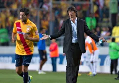 Comizzo durante un partido con Morelia